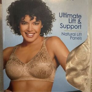 Playtex 18 Hour Ultimate Lift & Support 4745 Wirefree 44DD Nude Bra NWT